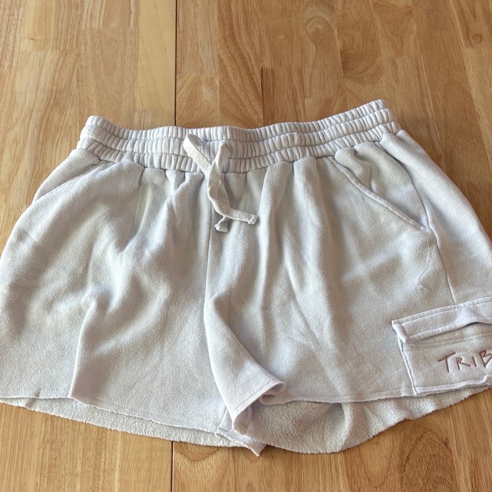 Women's White Sweat Shorts